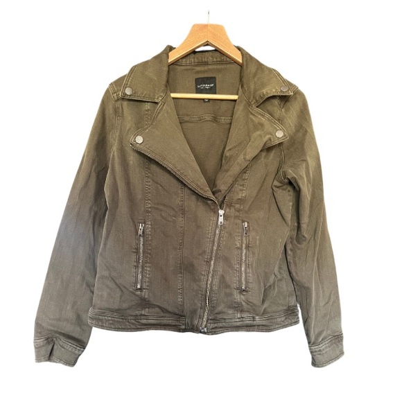 Liverpool Jackets & Blazers - Liverpool Women's Olive Utility Jacket